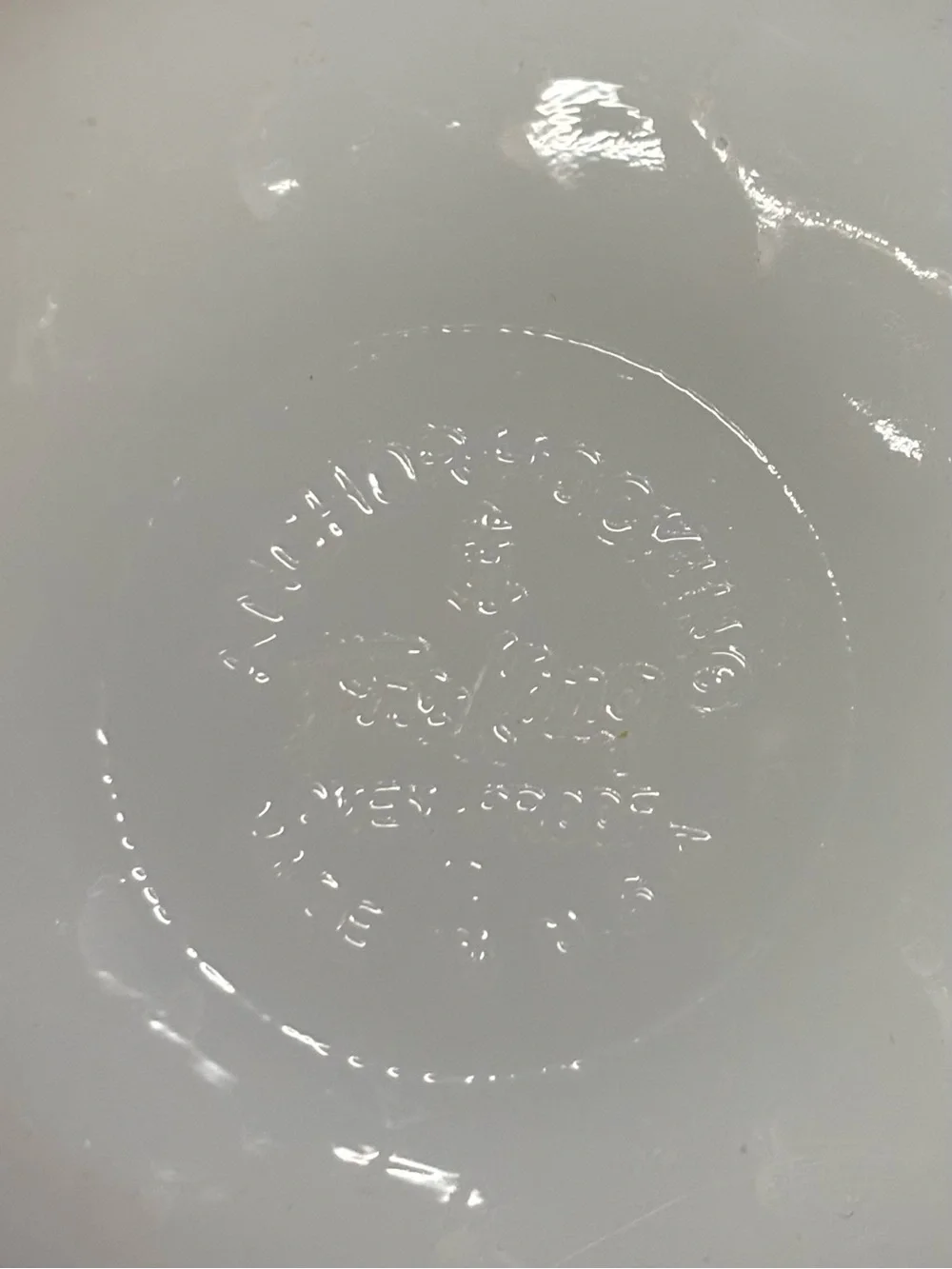 Vintage Anchor Hocking Fire King Milk Glass Cereal Bowl